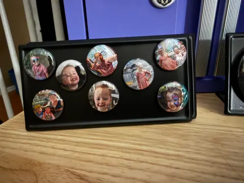 Photo Mini Bragnet - 1" Round Magnet
